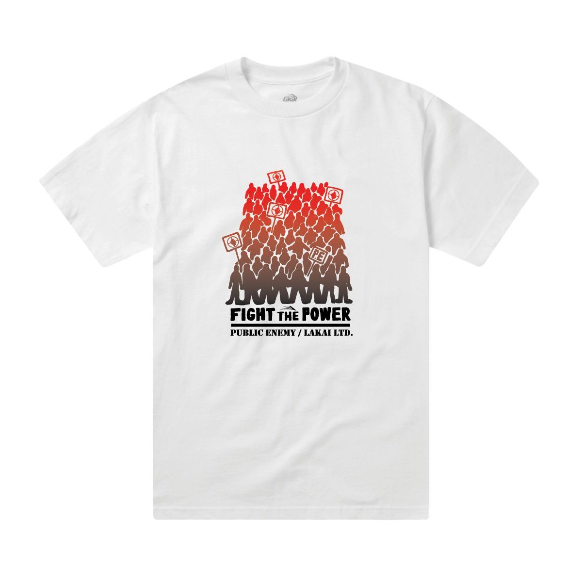 Lakai x Public Enemy Fight The Power T-Shirt - White