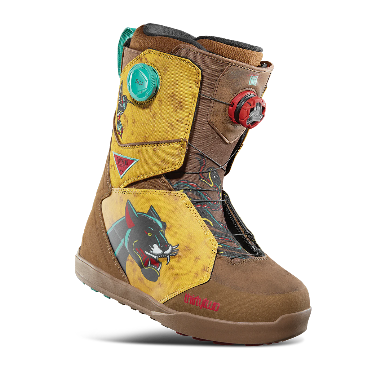 Thirtytwo 2025 Lashed Double BOA x Fava Snowboard Boots - Tobacco