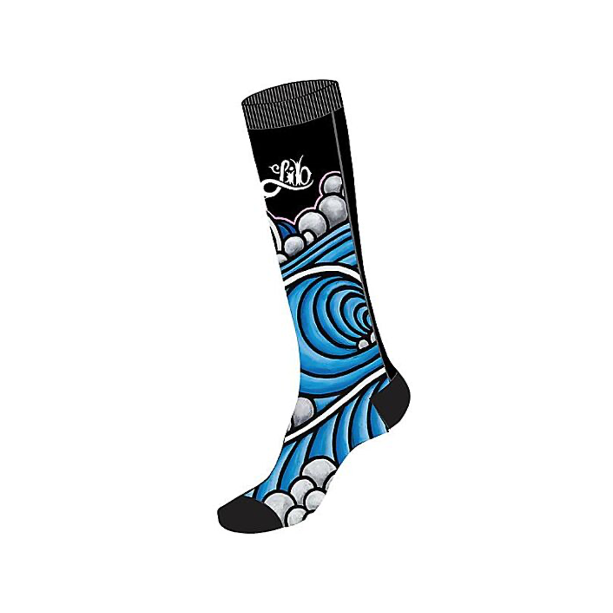 Lib Tech JL Waves Riding Socks - Black