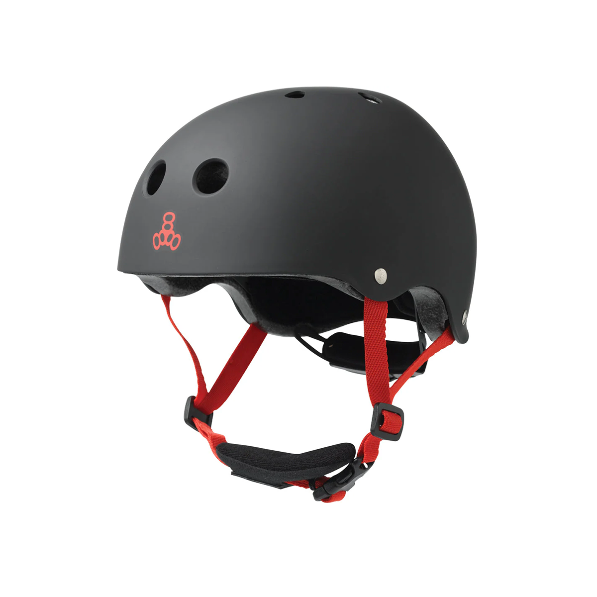 Triple Eight Lil 8 Kids Skate Helmet - Black Matte