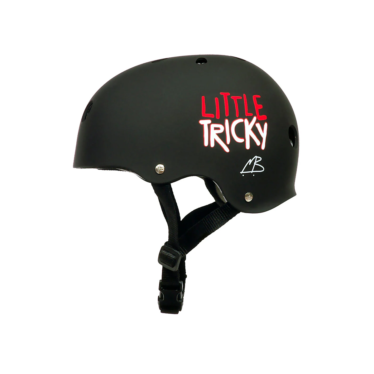 Triple Eight Little Tricky Kids Skate Helmet - Black Matte