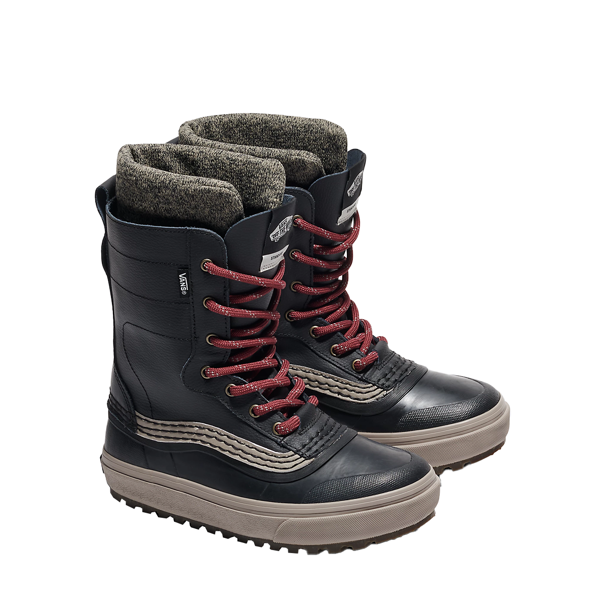 Vans MTE Standard Waterproof Snow Boot - Black / Red