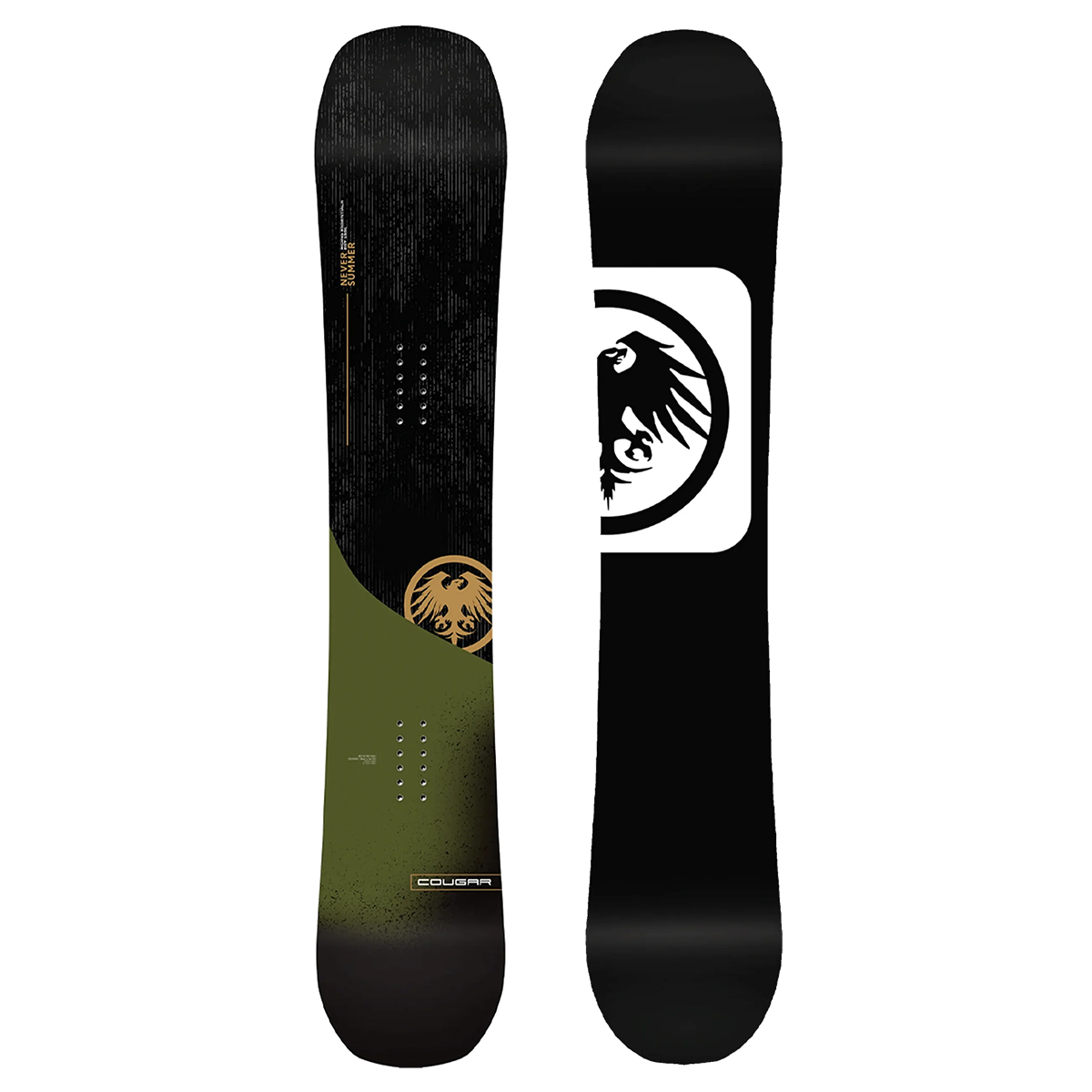 Never Summer 2025 Cougar Recurve Traditional Camber Snowboard - Assorted Sizes