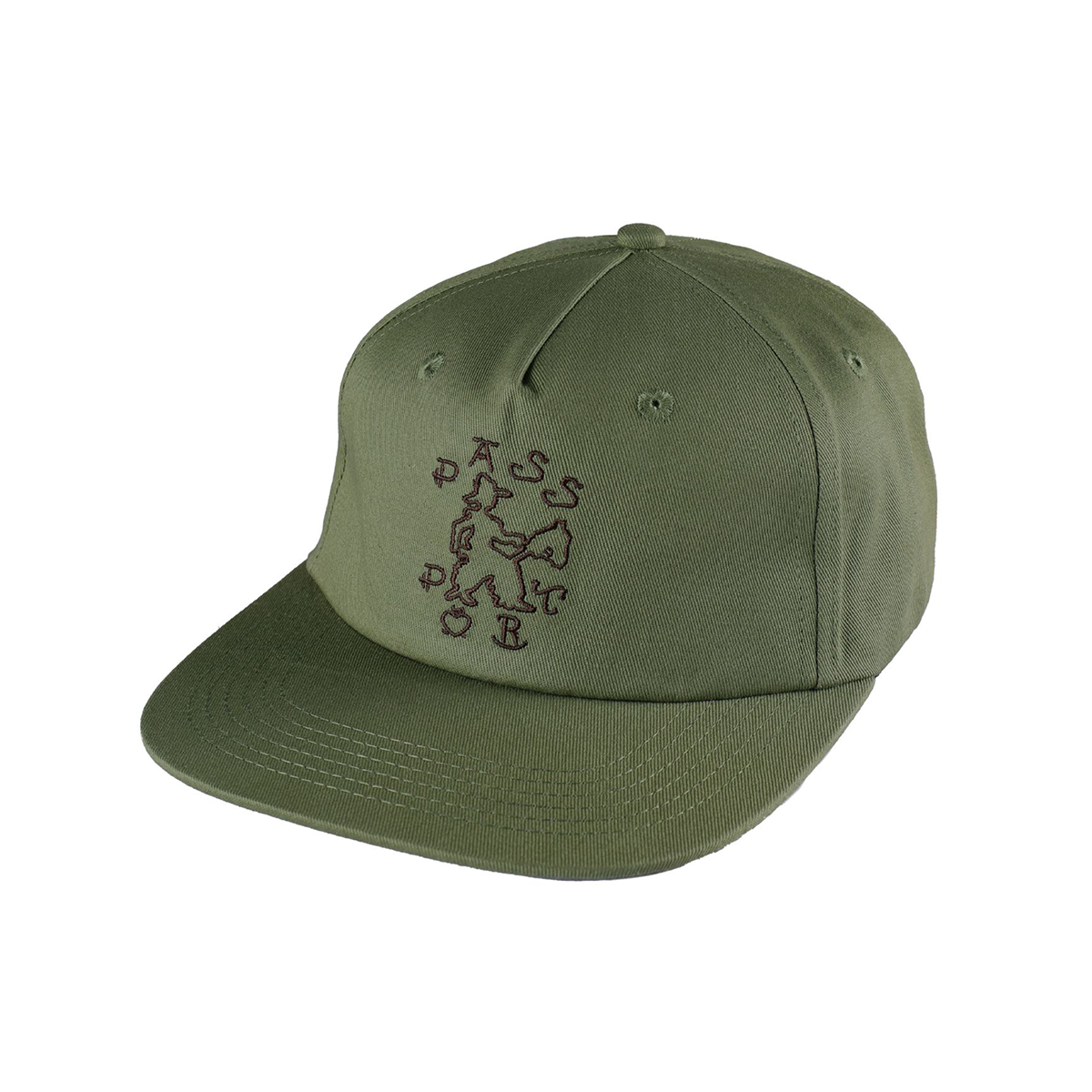 Passport Cowpoke Workers Cap - Military Green