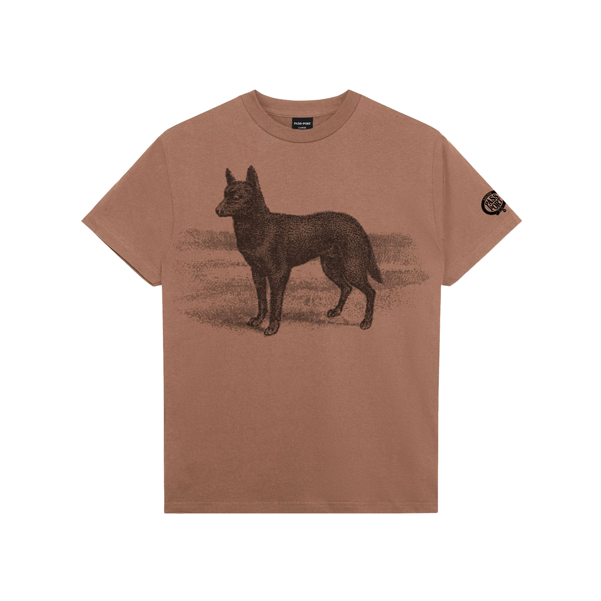 Passport Kelpie T-Shirt - Dusty Brown