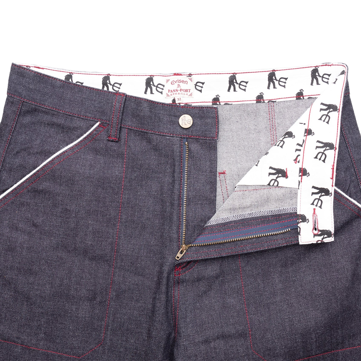 Passport x Evisen Selvedge Denim Workers Club Pants - Raw Denim