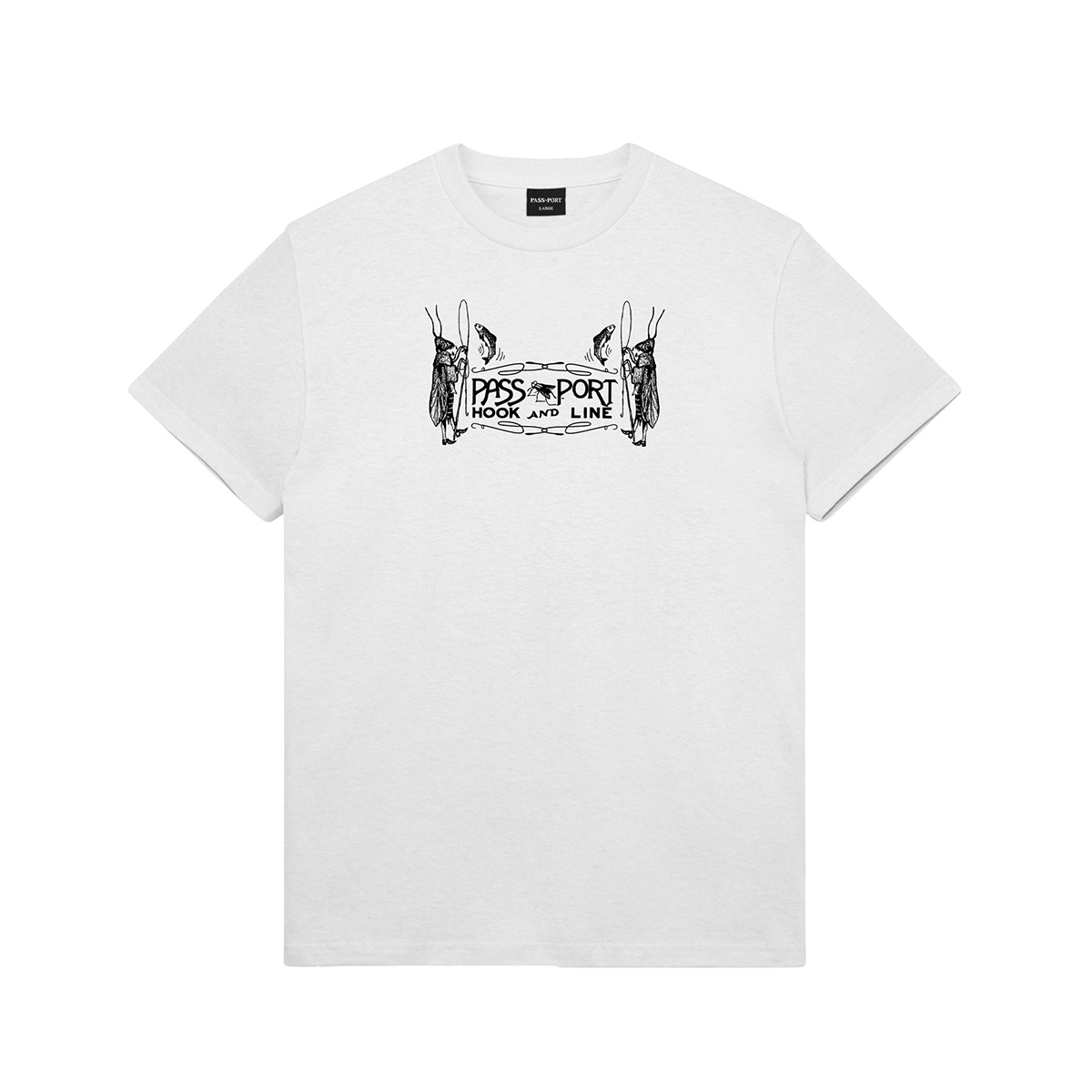 Passport Hook & Line T-Shirt - White