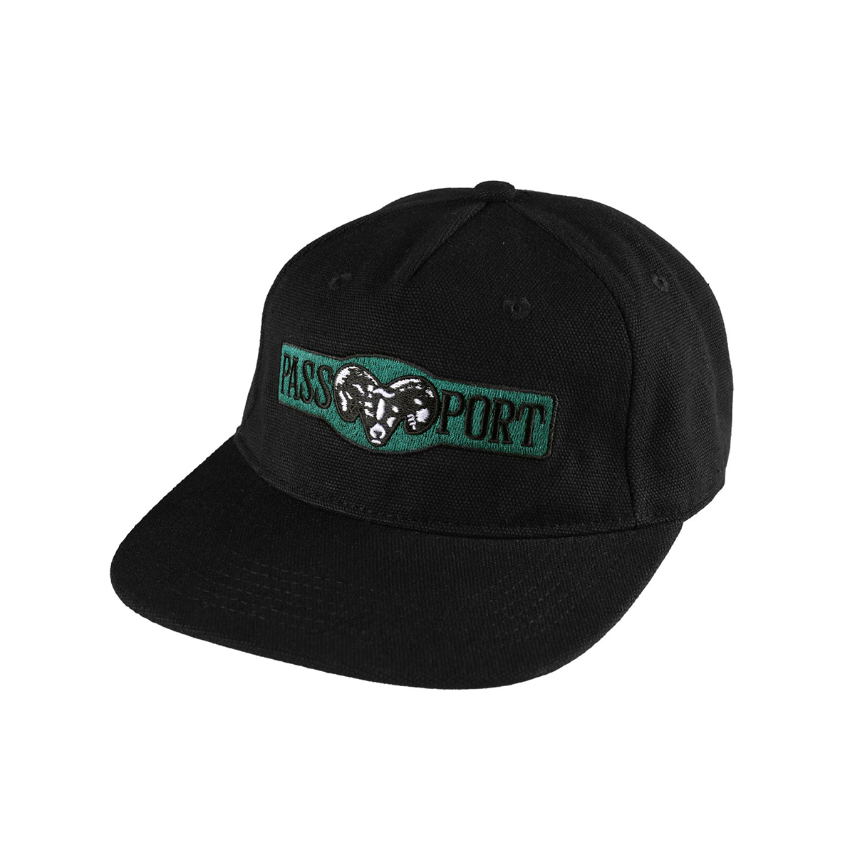 Passport Ram Heavy Canvas Workers Cap - Black