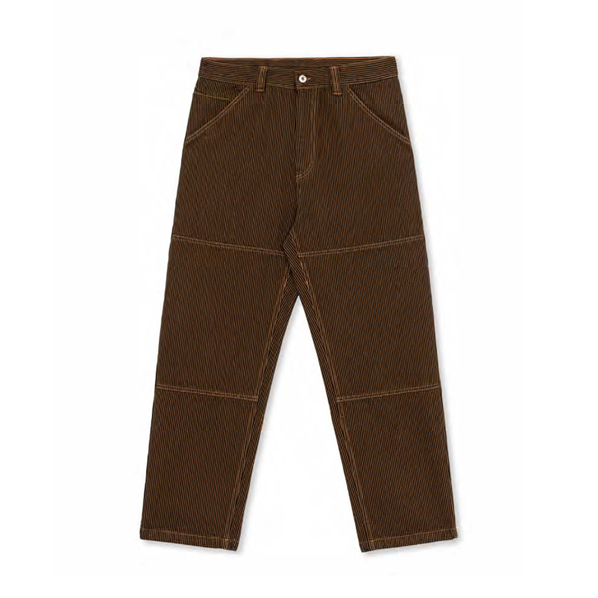 Polar '93! Hickory Stripe Work Pants - Rust