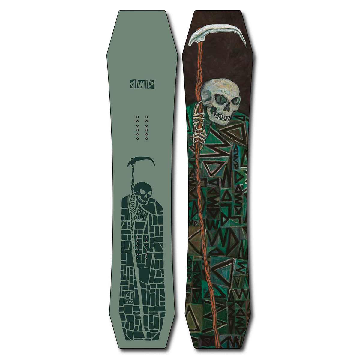 Dinosaurs Will Die 2025 Pow reaper Snowboard - Assorted Sizes