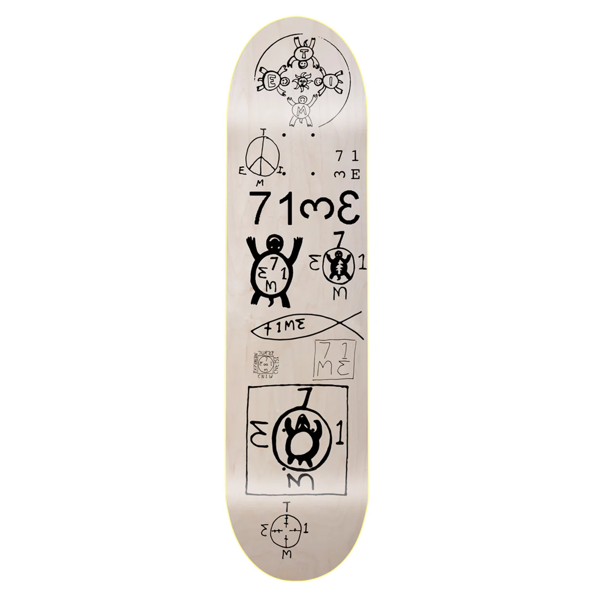 Turtle Island Mind Expansion Test Press Black Skate Deck - 8.5