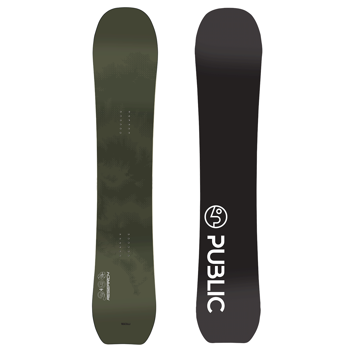 Public 2025 Research Snowboard - Assorted Sizes