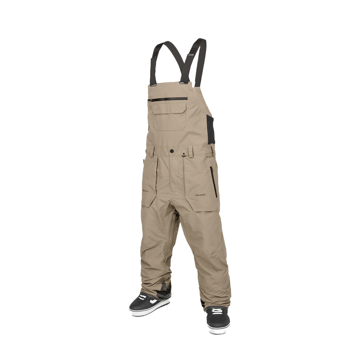 Volcom Rain Gore-Tex Snow Bib Overalls - Chestnut Brown