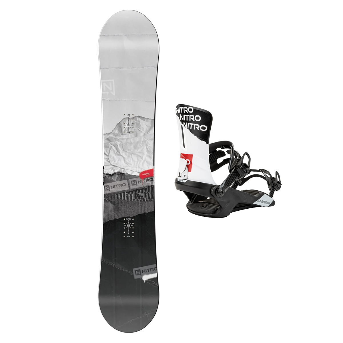 Nitro 2025 Prime Snowboard Package