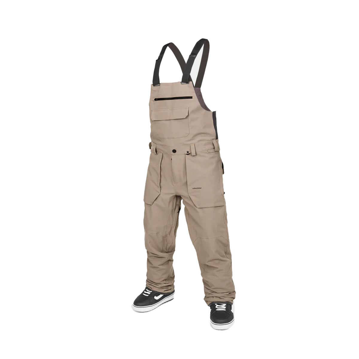 Volcom Roan Bib Overall - Chestnut Brown