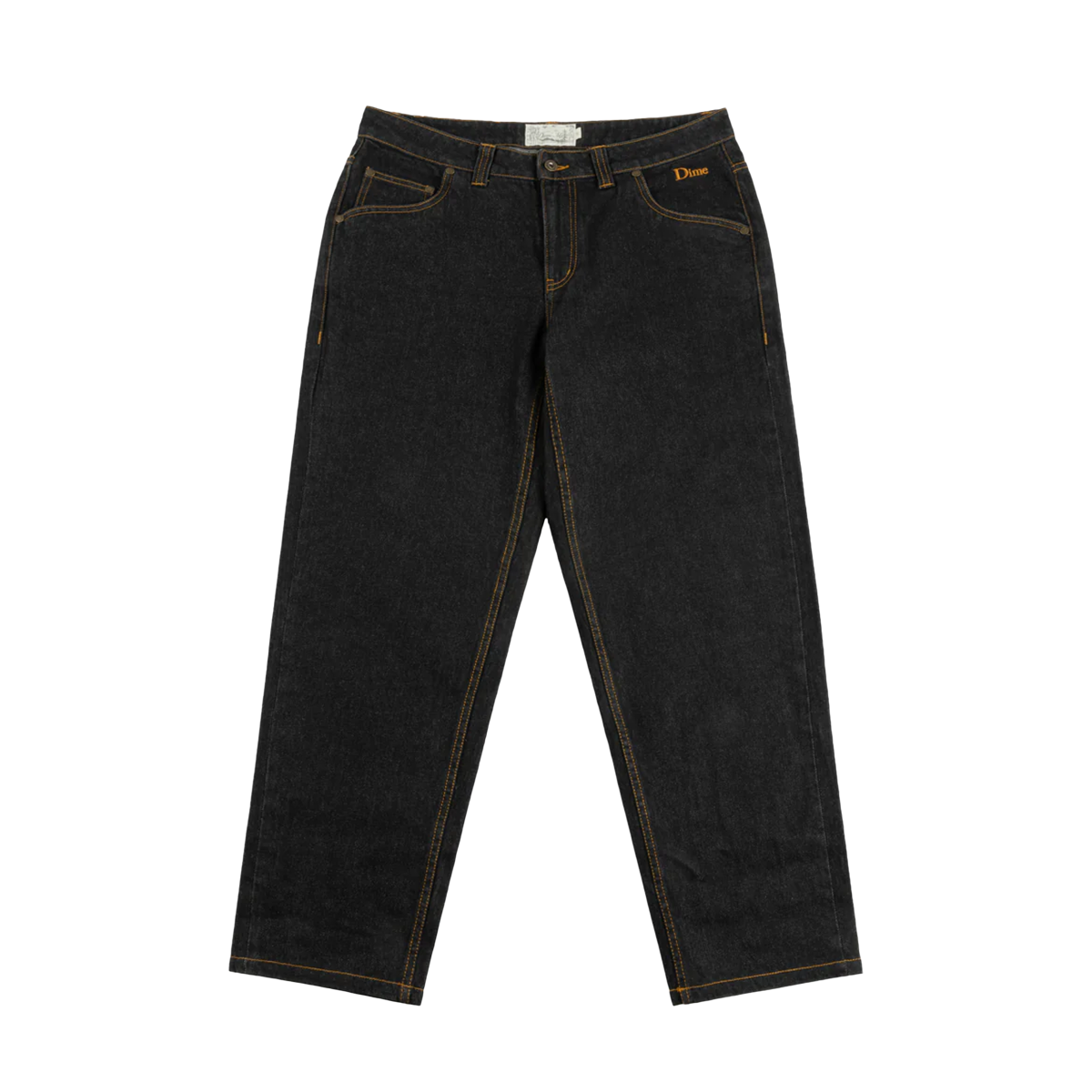 Dime Classic Relaxed Denim Pants - Black Washed