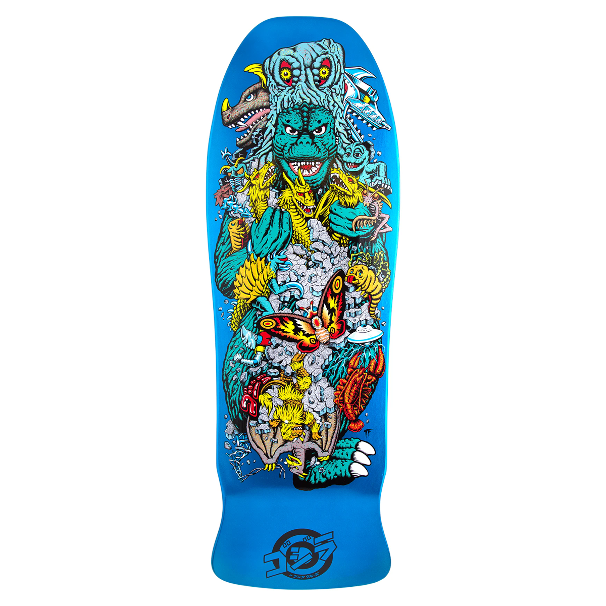 Santa Cruz x Godzilla Kaiju Roskopp Skate Deck - 10.125