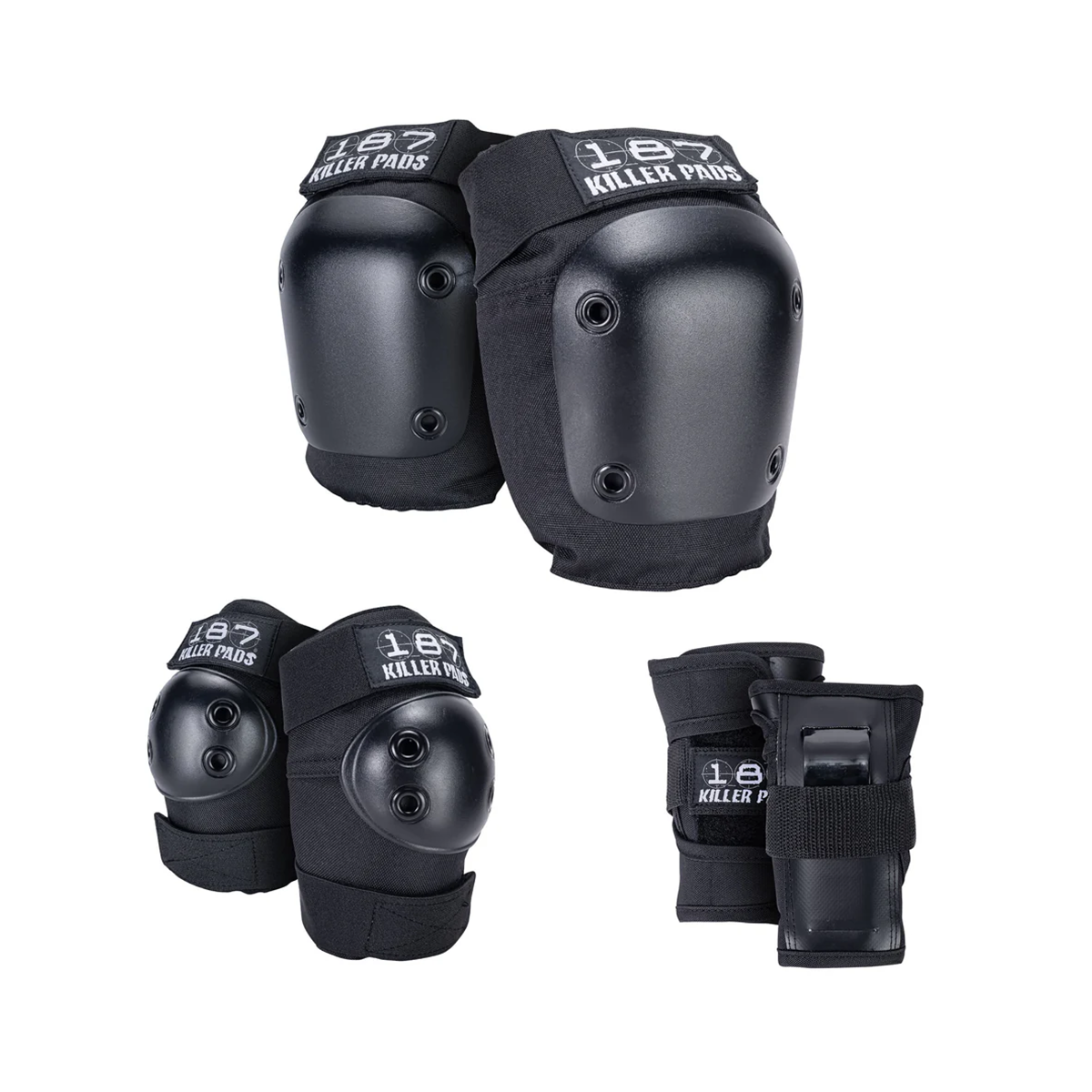 187 Killer Pads Six Pack Pad Set - Black