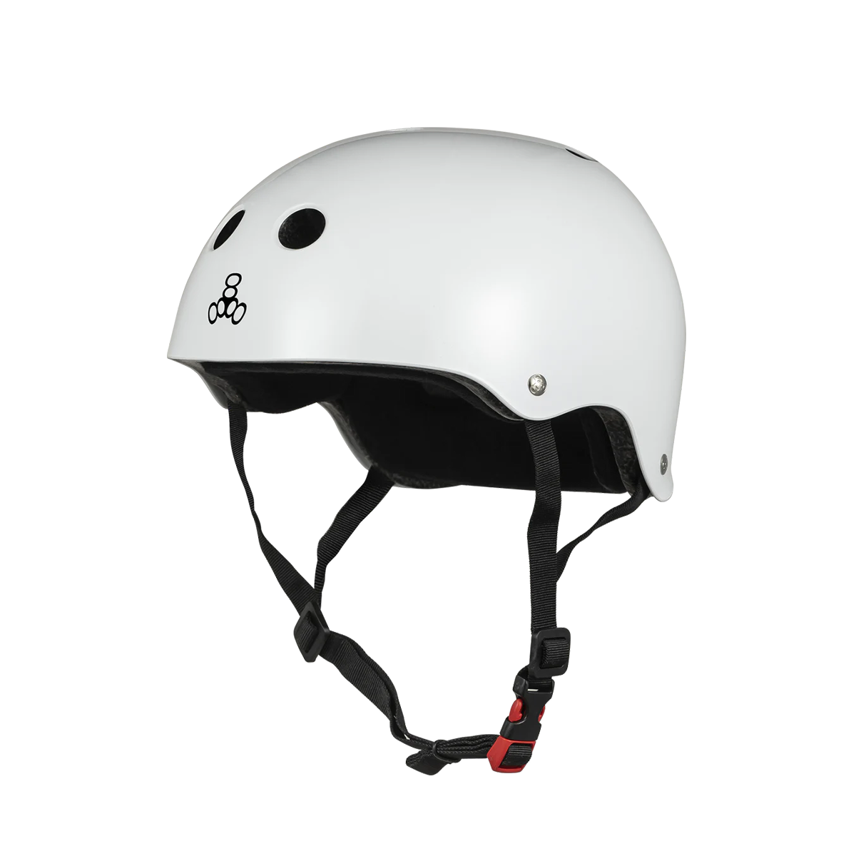 Triple Eight The Certified Sweatsaver Skate Helmet - White Matte