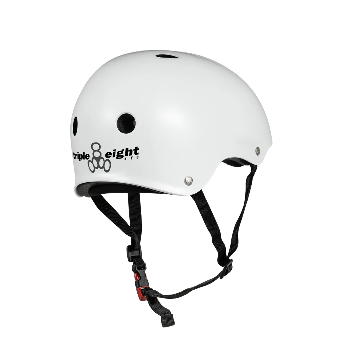 Triple Eight The Certified Sweatsaver Skate Helmet - White Matte