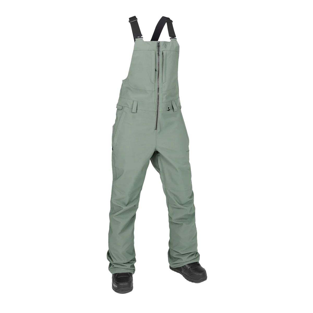 Volcom Women's 2025 Swift Bib Overalls - Lichen Green