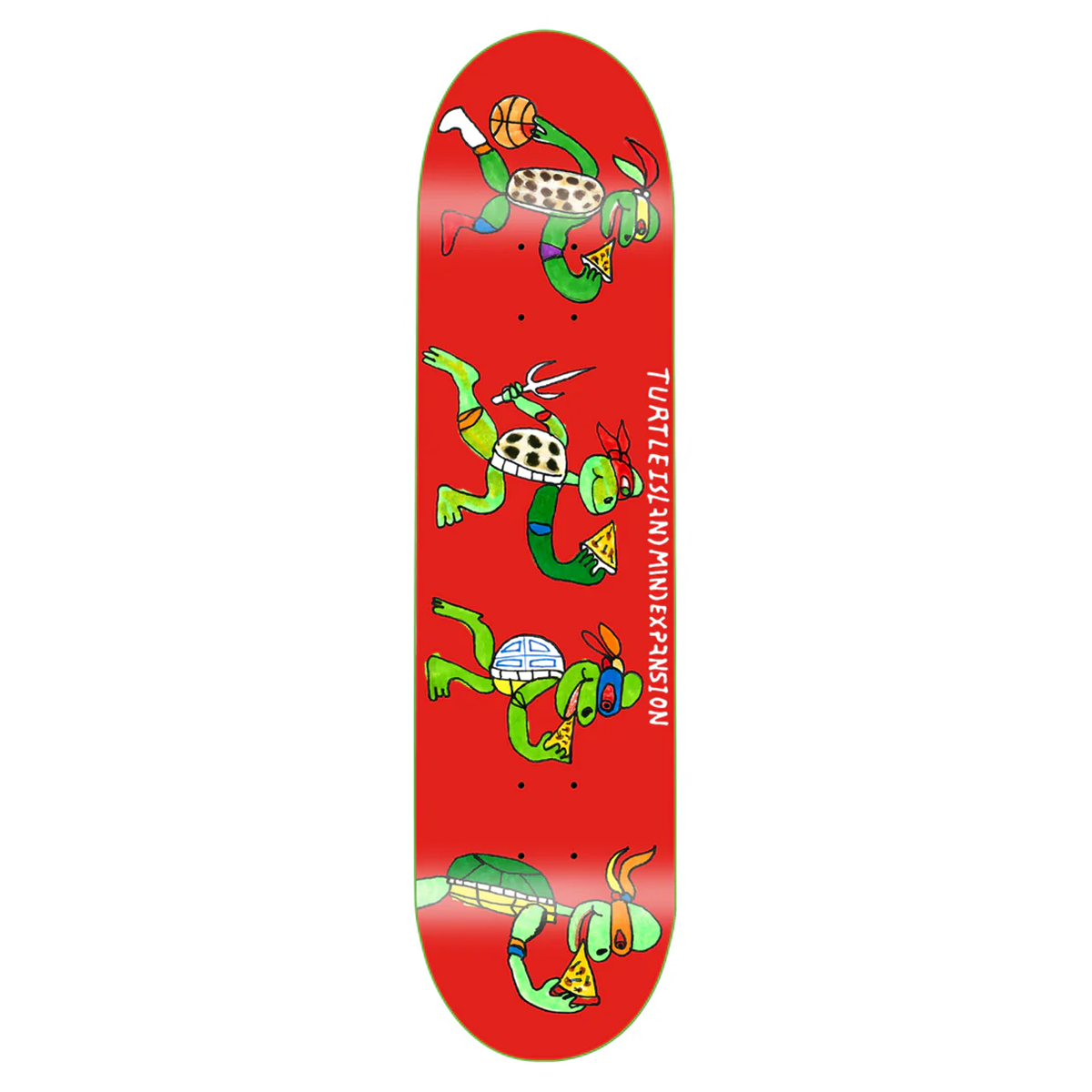 Turtle Island Mind Expansion Slices Ode to Mullets Skate Deck - 8.5