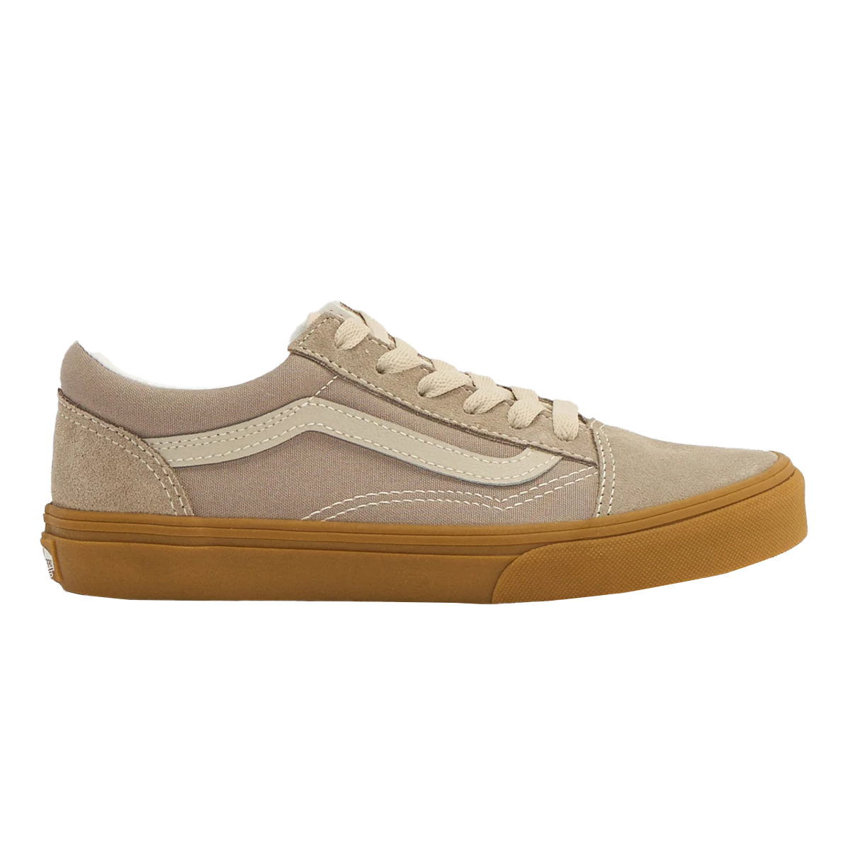 Vans Little Kids Old Skool Shoes - Neutral Block Gray / Gum