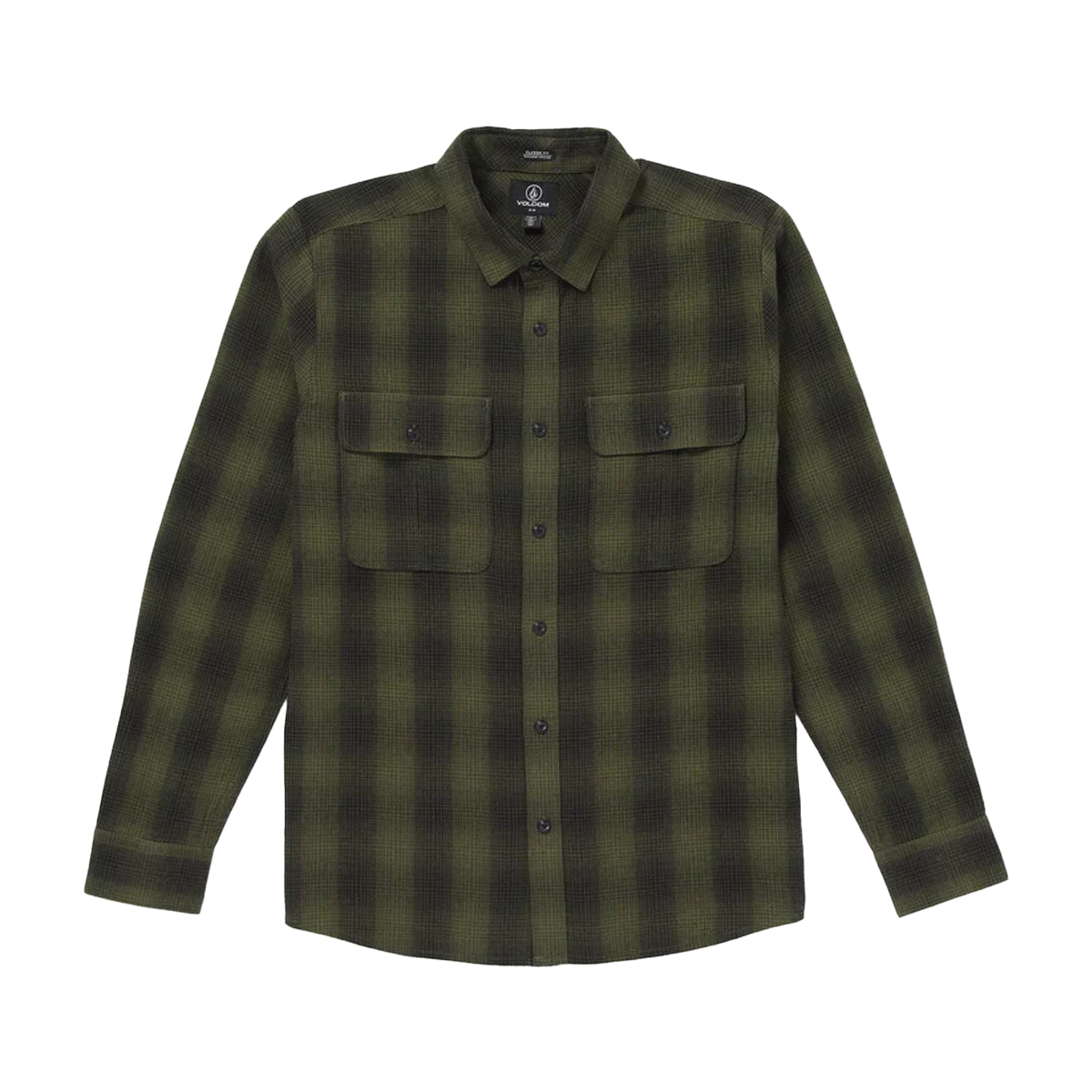 Volcom Shadowstone Long Sleeve Flannel - Winter Moss