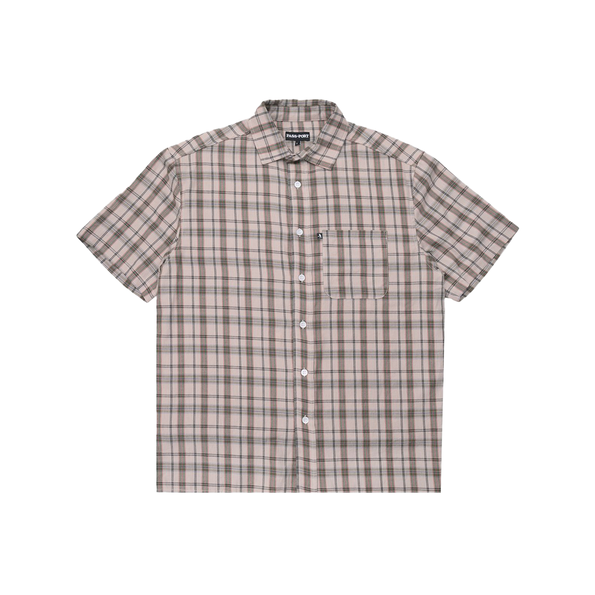 Passport Workers Check Shirt - Sand