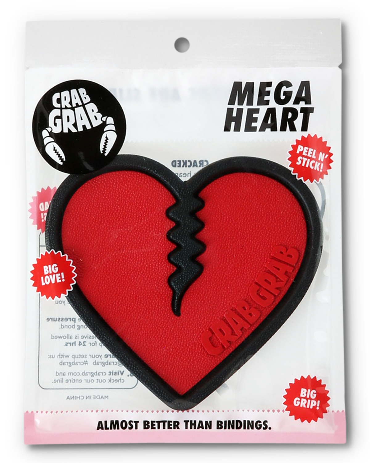 Crab Grab Mega Heart Stomp Pad - Red