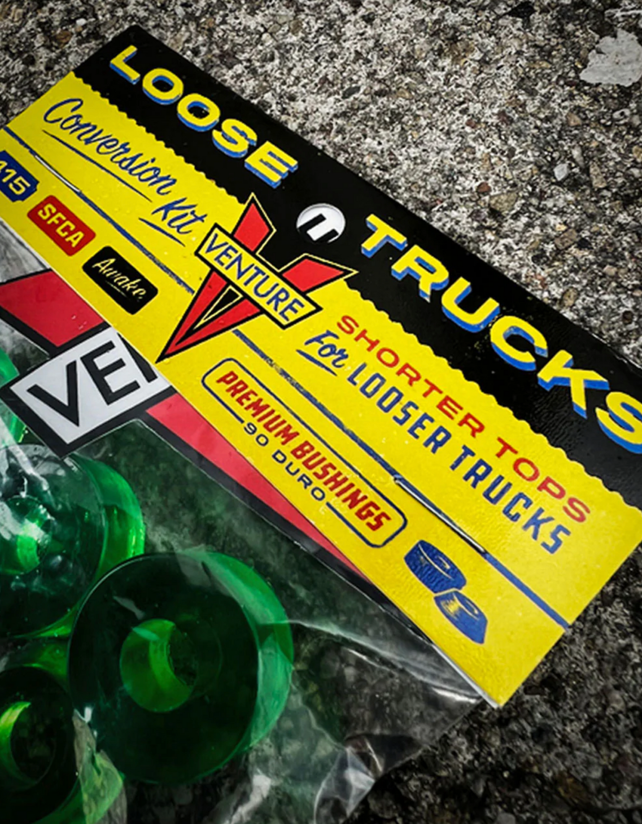 Venture Loose Trucks Bushing Conversion Kit - Green