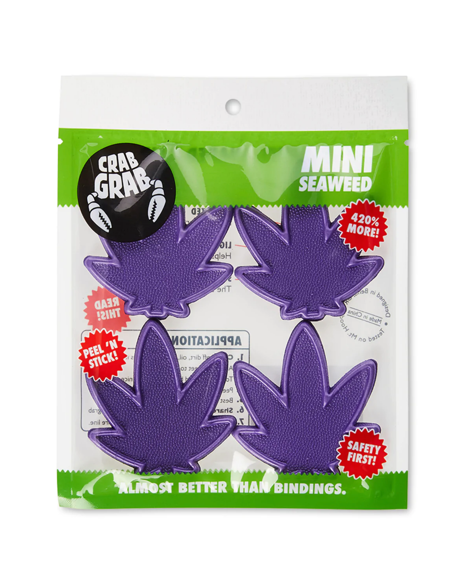 Crab Grab Mini Seaweed Stomp Pad - Purple - Directive Boardshop