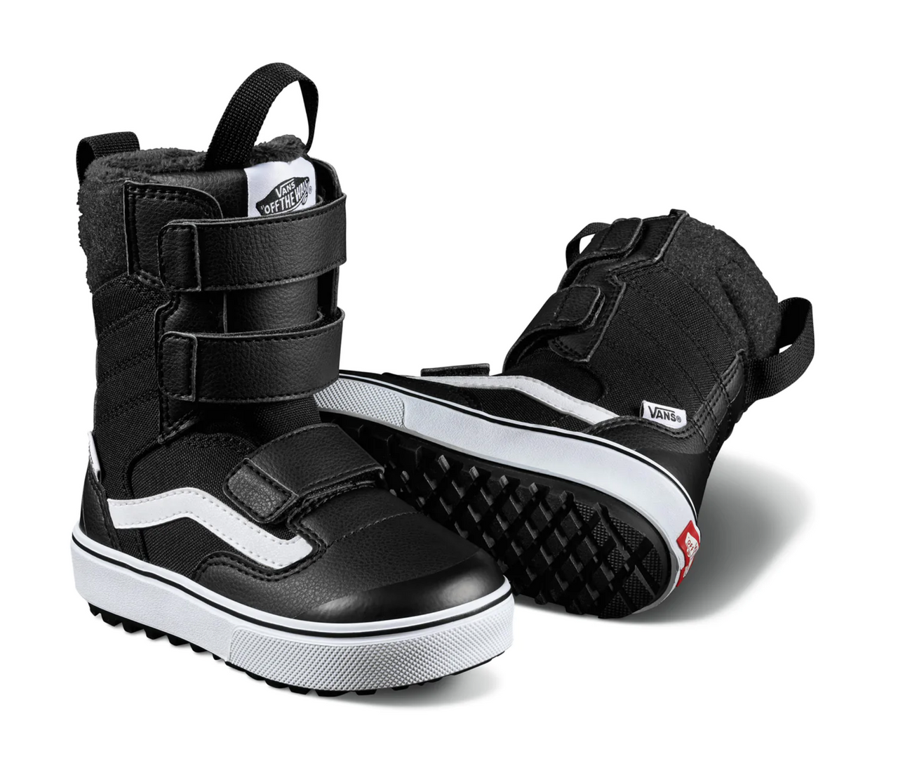 Vans Kids 2025 Juvie Mini Snowboard Boots - Black / White